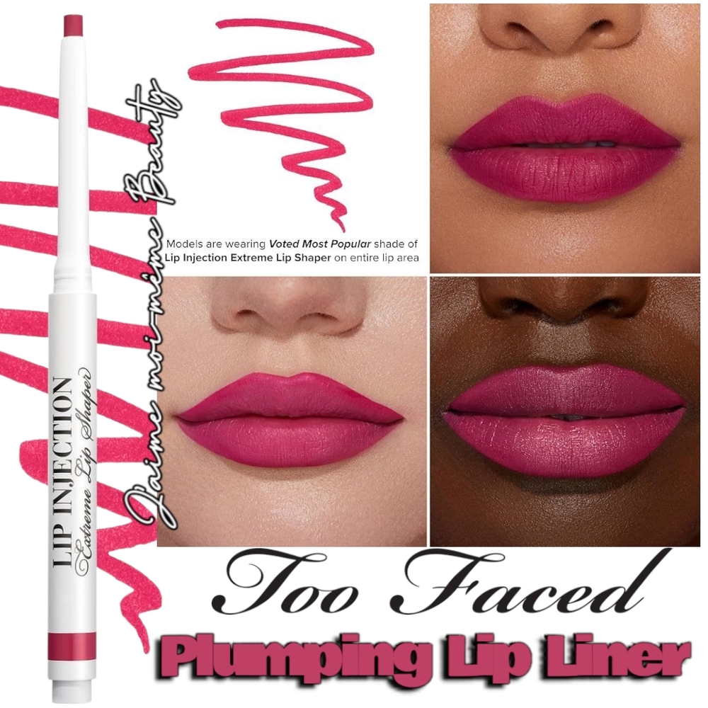 Too Faced Lip Injection Extreme Plumping Lip Liner - Voted Most Popular (Fuscia)
